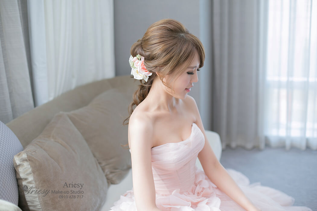 Ariesy,愛瑞思 ,造型,髮型,BRIDE ,新娘秘書,新秘推薦, STRAND,braid,台北,寒舍艾美,歐美,旗袍,鮮花,韓系,韓風,妝感,自然