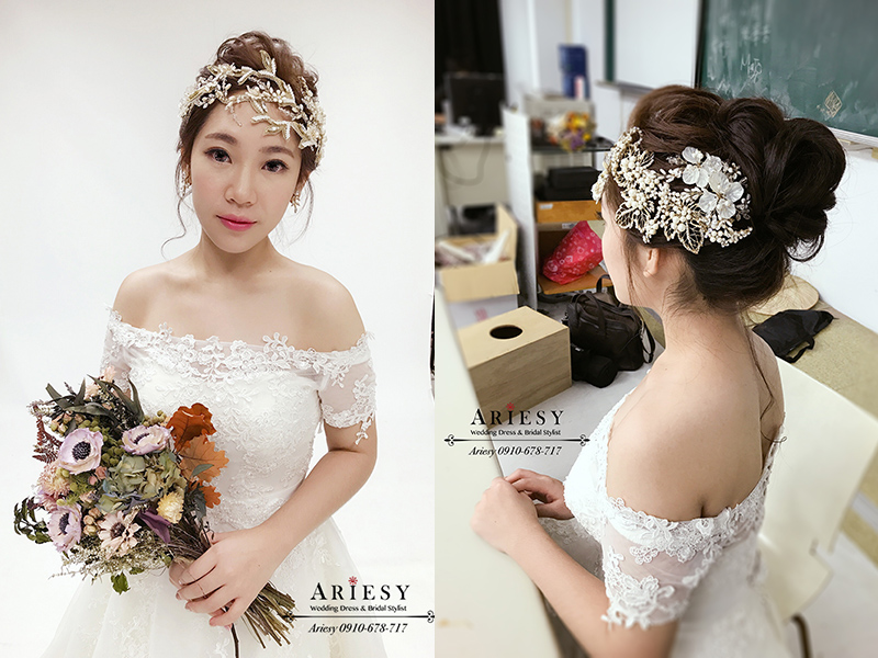 新娘造型,婚紗造型,新莊婚紗攝影,Ariesy,葉子攝影