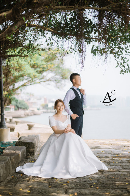 淡水個性婚紗,韓式婚紗,韓式新娘造型,韓式美人魚捲,新娘秘書,新秘推薦