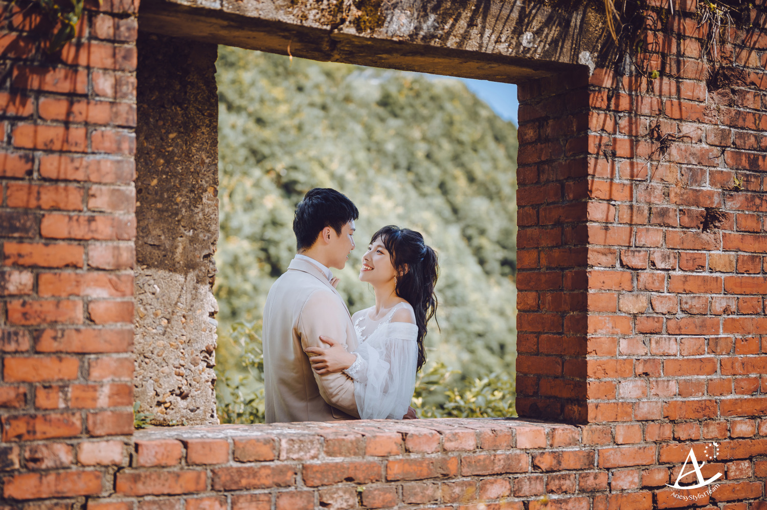 婚紗攝影,婚紗造型,輕婚紗造型,婚紗包套,婚攝大嘴,新祕Hanya,新娘秘書,黑髮新娘,甜美風