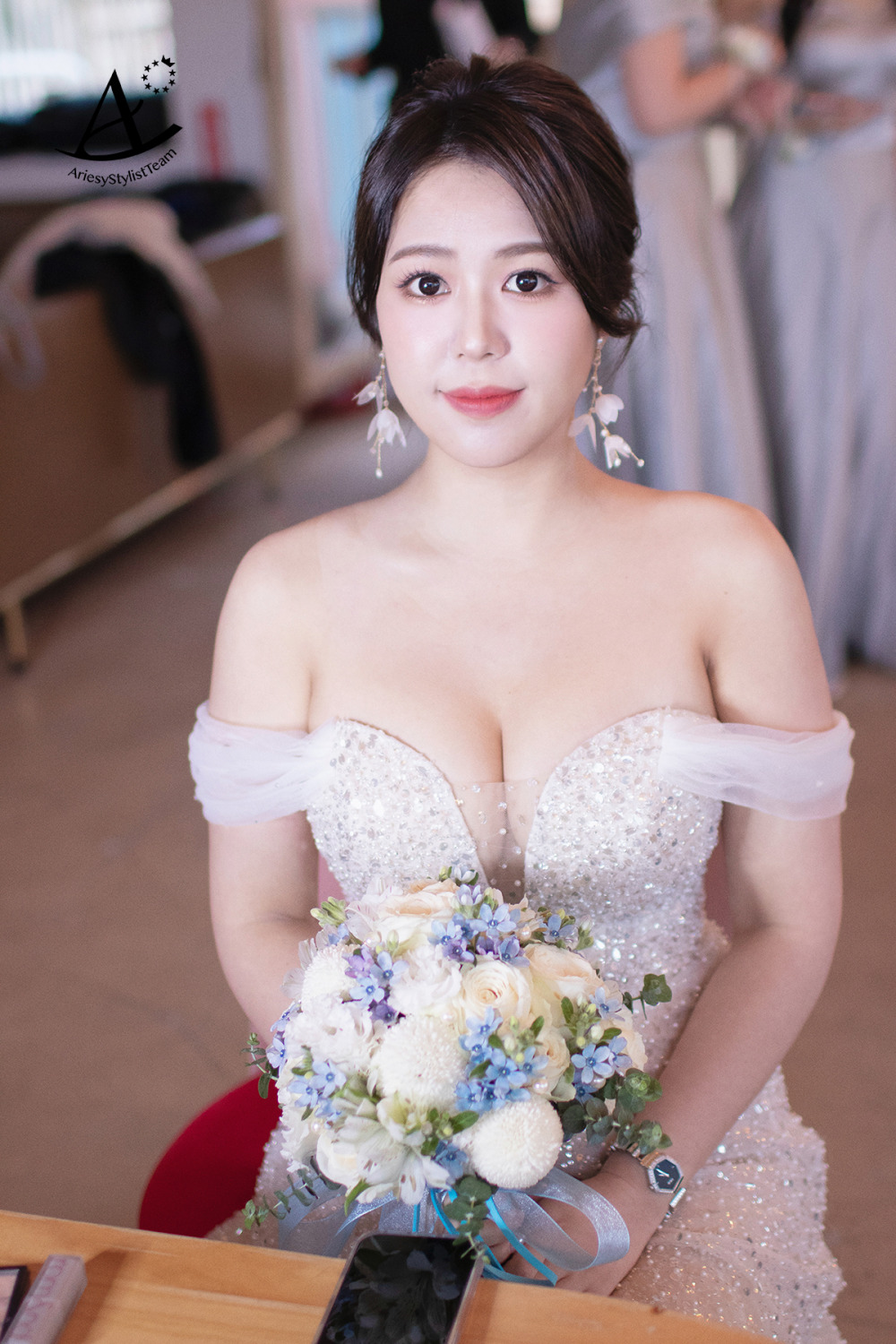 陽明山仙境新娘造型,台北新秘,美式戶外婚禮,新秘推薦,新娘秘書,新娘白紗造型