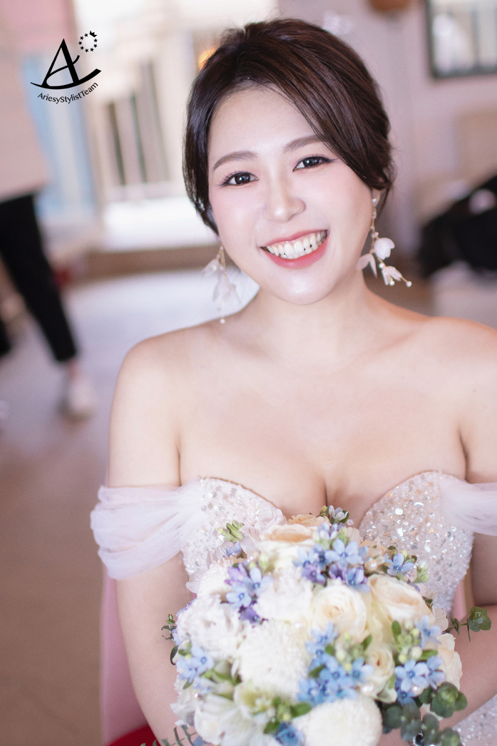 陽明山仙境新娘造型,台北新秘,美式戶外婚禮,新秘推薦,新娘秘書,新娘白紗造型