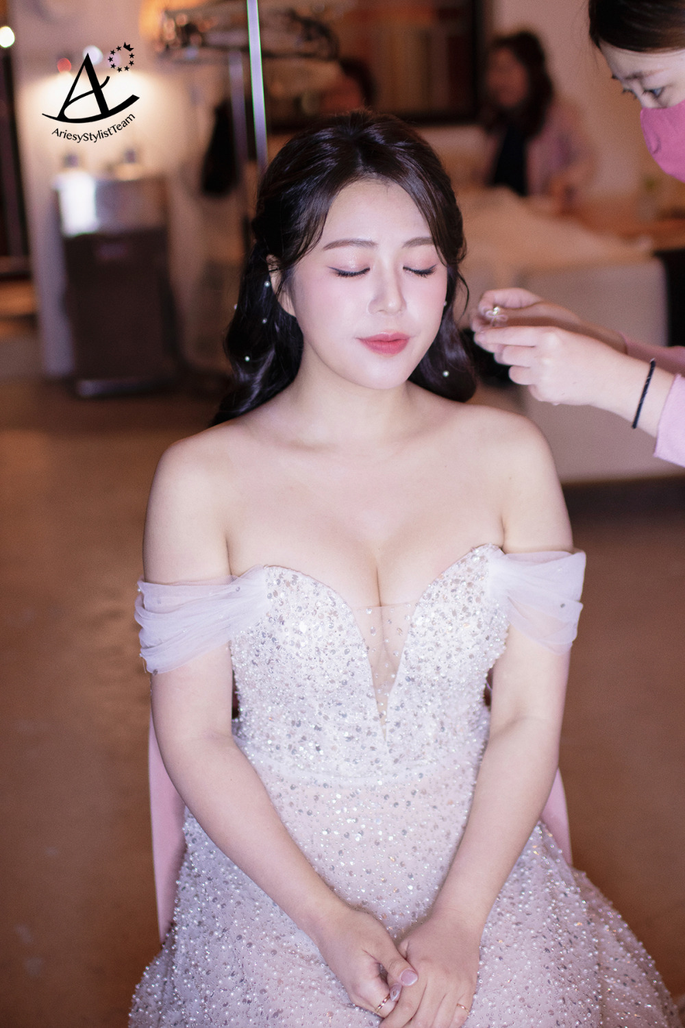 陽明山仙境新娘造型,台北新秘,美式戶外婚禮,新秘推薦,新娘秘書,新娘白紗造型