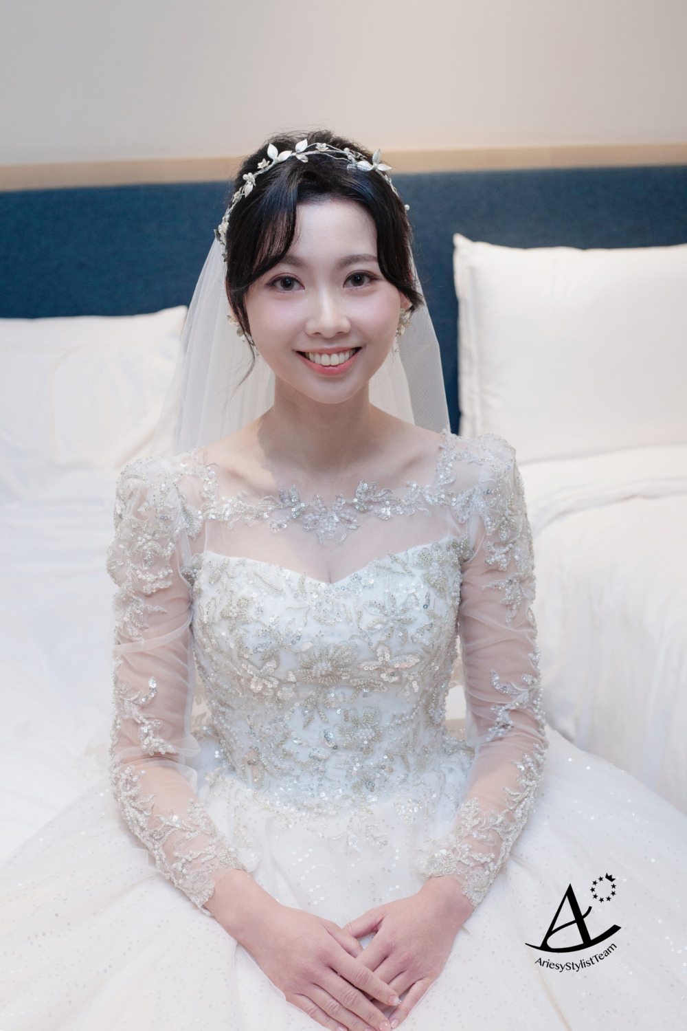 新娘秘書,白紗造型,推薦新秘,新娘造型,黑髮新娘,編髮新秘