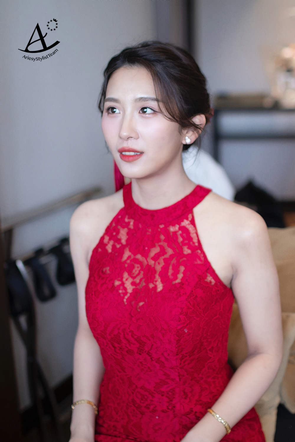 茹曦酒店新娘造型,台北新秘,新中式復古造型,單眼皮新娘妝感,新娘秘書,新娘白紗造型