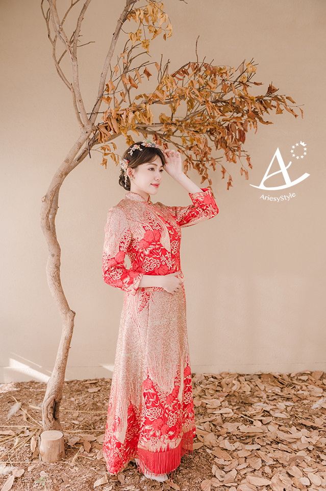 龍鳳褂,文定中式禮服,婚紗禮服出租,中式新娘,訂婚禮服